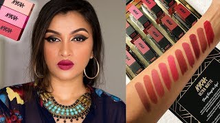 NYKAA ULTRA MATTE LIPSTICK  Swatches amp Review  BeautiCo [upl. by Wanyen]