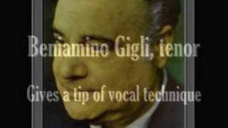 Beniamino Gigli gives a little bel canto masterclass [upl. by Stokes]