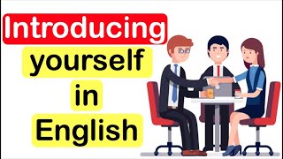 How to introduce yourself in English [upl. by Ahsimik]