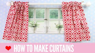 How to Make Curtains  SIMPLE Rod Pocket Style [upl. by Marv]